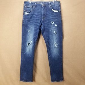 American eagle Jeans Mens 36×32 Blue Slim straight Next Level Flex